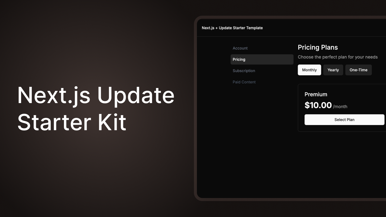 Update – Vercel Next.js Template